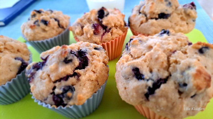 Blåubeer-Yoghurt-Muffins